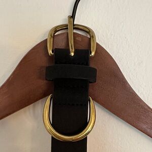 Black Belt with Gold Buckle